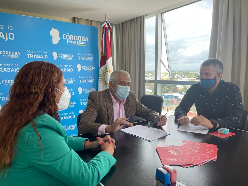 UTHGRA Córdoba firmó un convenio con el Ministerio de Trabajo de Córdoba